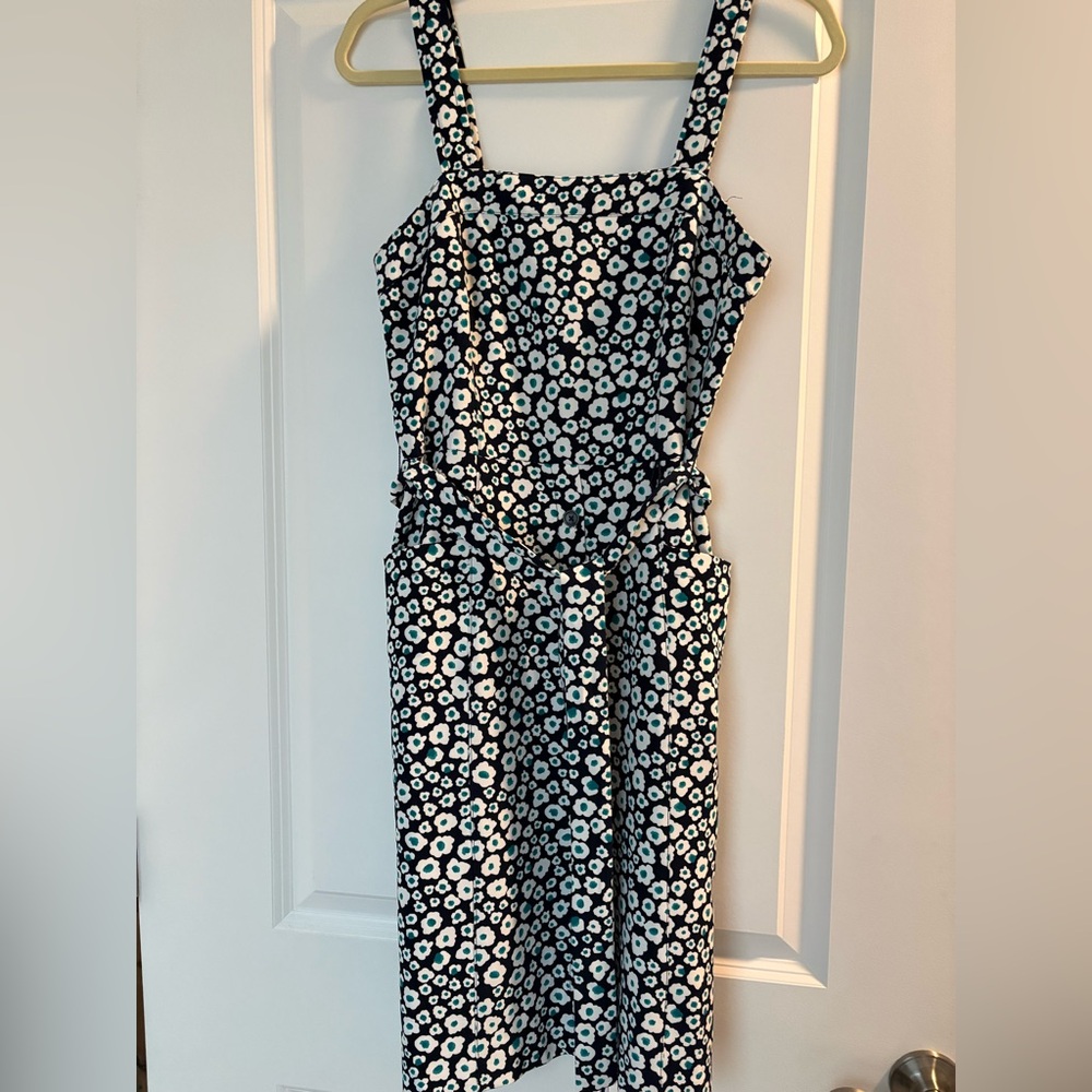 DKNY Dress with White and Light Blue Floral Print